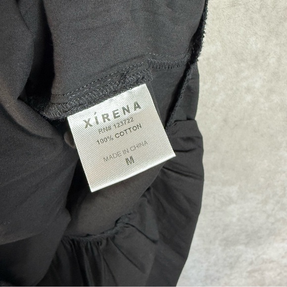 XiRENA Angeline Tiered Cotton Poplin Midi Maxi Skirt In Black Women's Size M - Picture 8 of 9